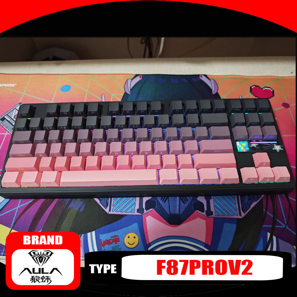 Keyboard Gaming Mac - AULA F87ProV2 メカニカルキーボード 3モード ワイヤレス RGB