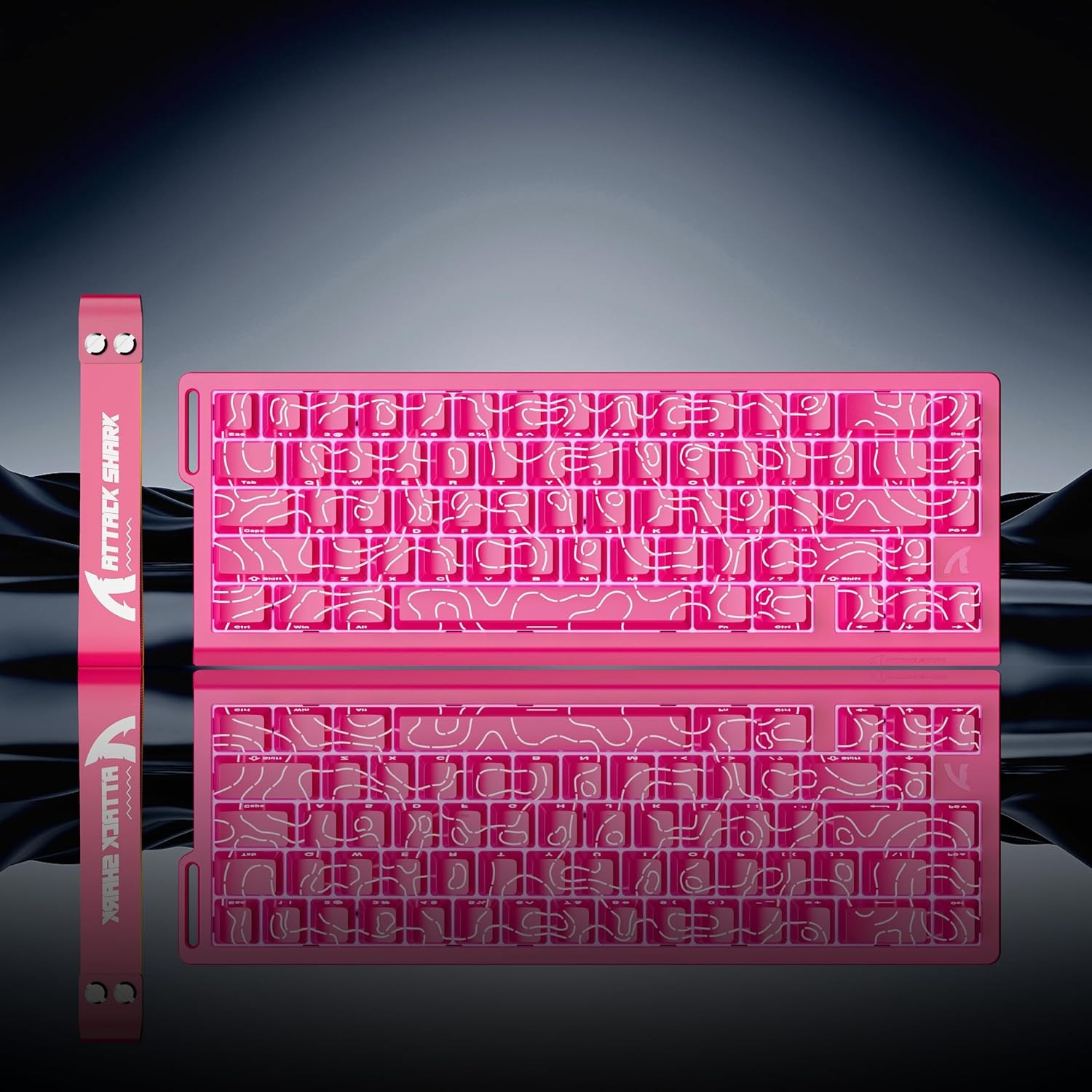 Keyboard Gaming Mac - ATTACK SHARK X68 HE 8000Hz高速トリガーキーボード 0.01mm