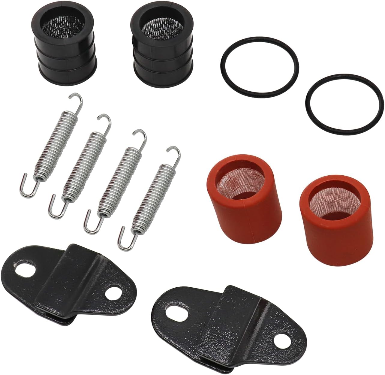 Gasket Mount Kit - 排気マフラージョイントガスケットスプリングステイキット ヤマハ バンシー YFZ350 1987-2006用 パイプステーマウント