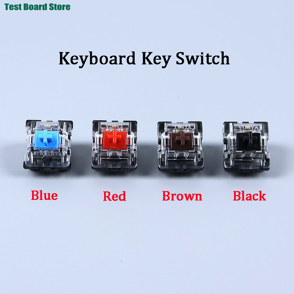 Gaming Keyboard Blue - 2ピンクリック式リニアタクタイルサイレントキーボードキースイッチ（バックライト付きメカニカルキーボード用）- ブラック、ブルー、ブラウン、レッド、パープル