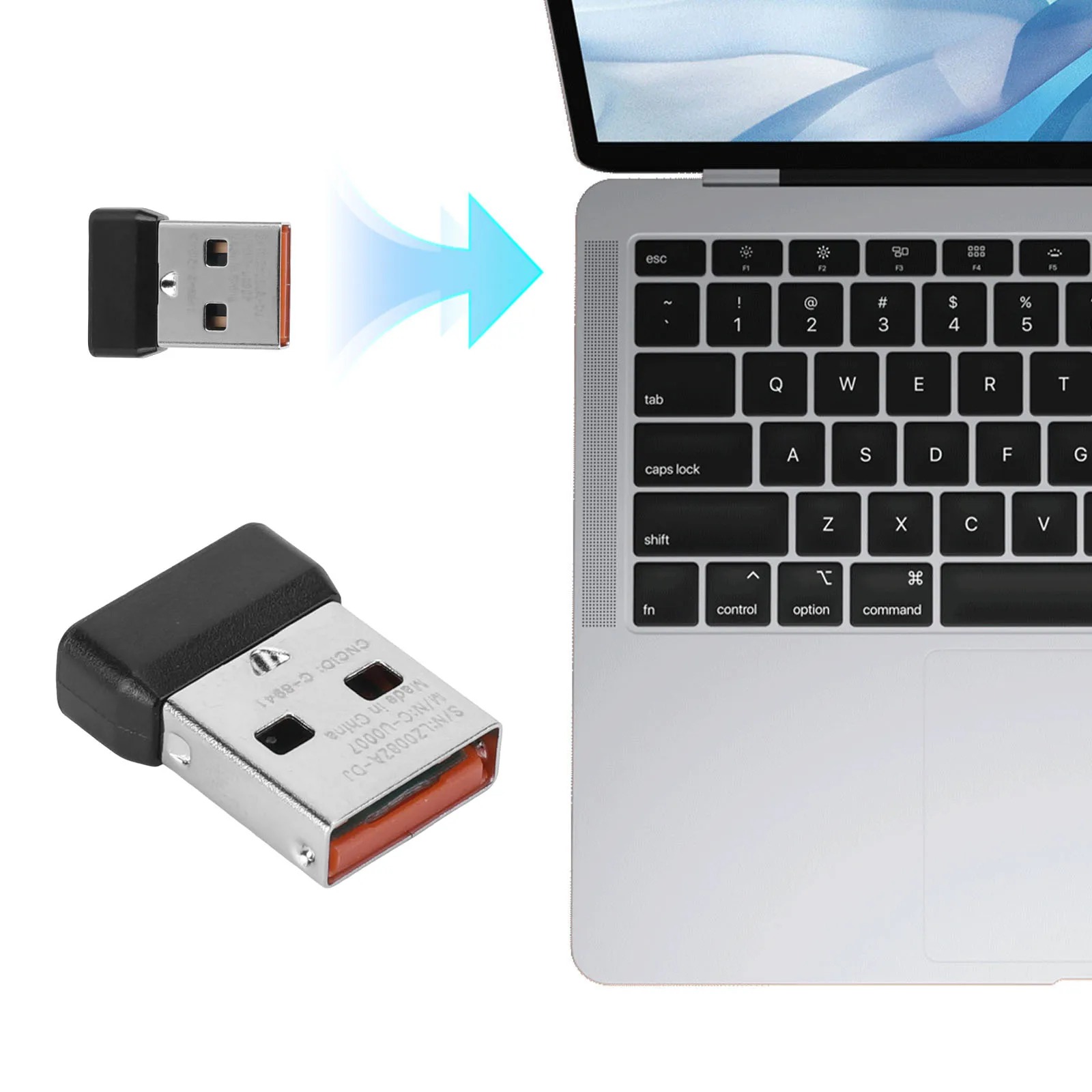 Gaming Keyboard Wireless - USB レシーバーの交換用 Logitech MK220 MK235 MK240