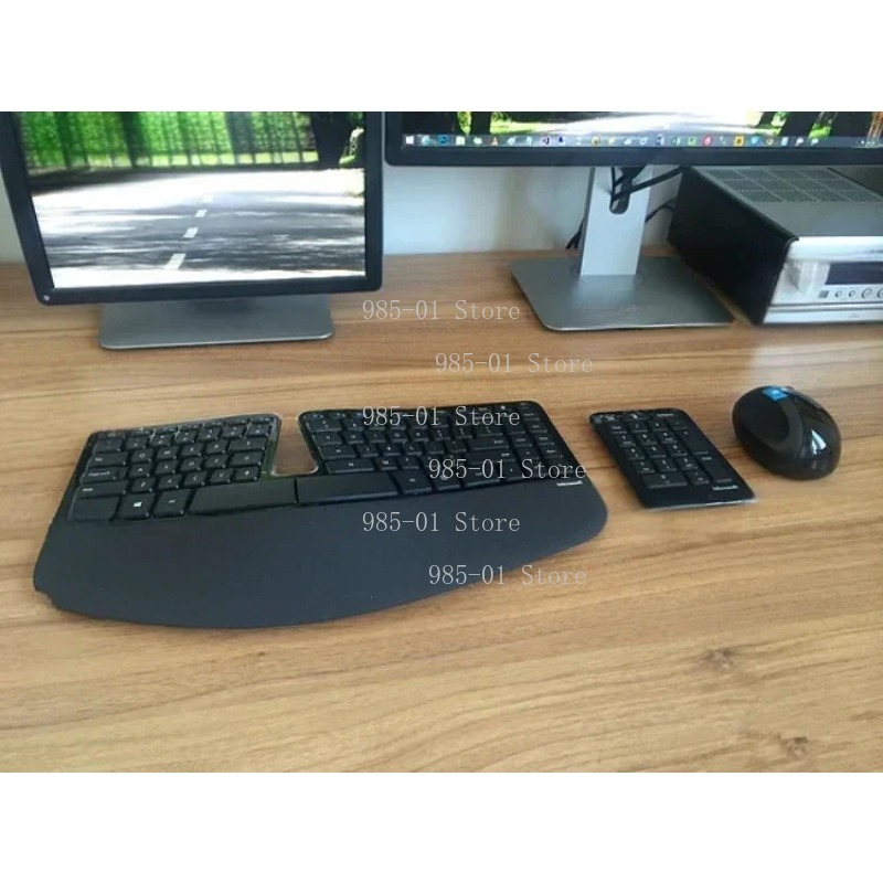 Gaming Keyboard Wireless - ワイヤレスキーボードとマウスのセット、マイクロソフトスカルプトエルゴノミック用エルゴノミックデスクトップコンボ
