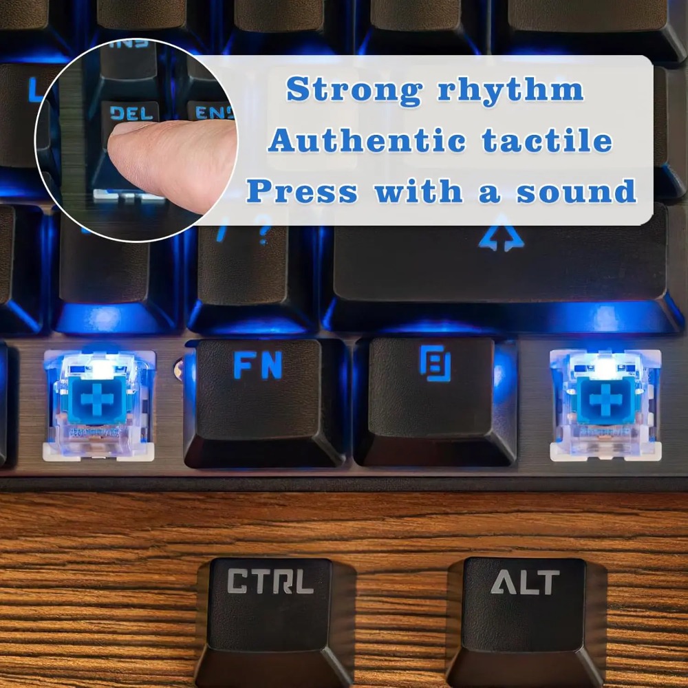 1-150 個 3 ピン DIY メカニカルキーボードスイッ - Gaming Keyboard Blue のレビューと価格
