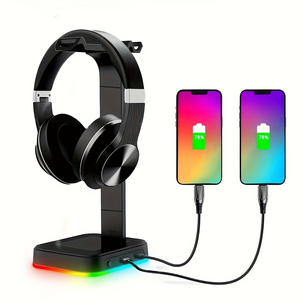 ゲーミングヘッドセットスタンド 調整可能な速度 RGB 色変 - Gaming Keyboard Mouse のレビューと価格