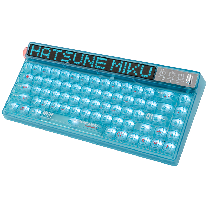アニメ初音ミクシリーズメカニカルキーボードマウスワイヤレスキ - Gaming Keyboard Wireless のレビューと価格