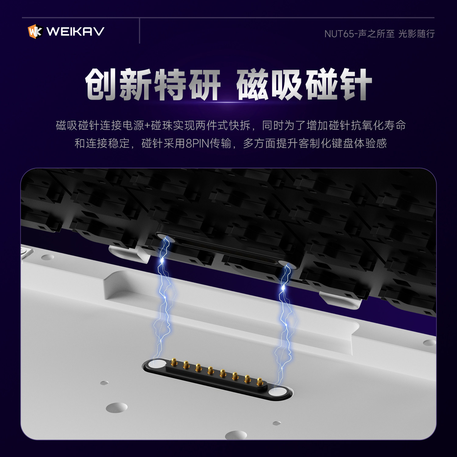 新しい Weikav Nut65 アルミメカニカルキーボード - Gaming Keyboard Mechanical のレビューと価格
