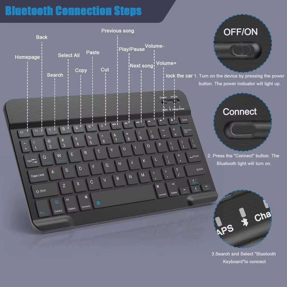 Bluetooth 5.0 ワイヤレスキーボード 200mA - Gaming Keyboard Wireless のレビューと価格