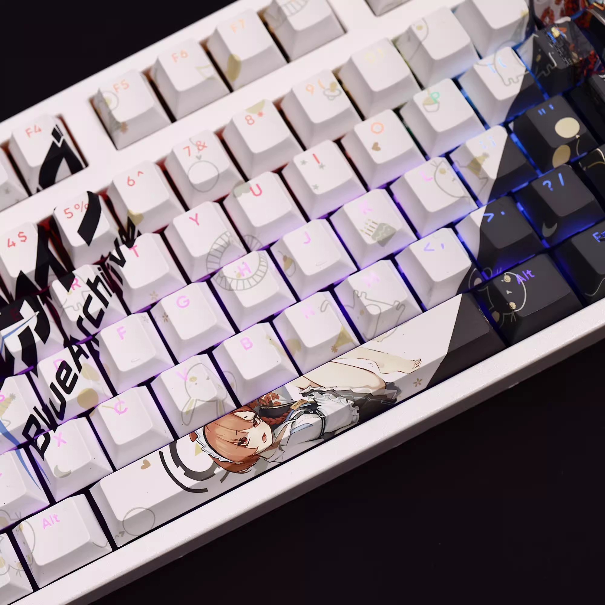 Mikamo neru-バックライト付きキーキャップ,ブルー - Gaming Keyboard Blue のレビューと価格