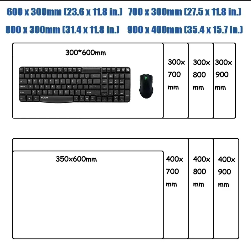 Mairuige XXL DIYアニメマウスパッド 拡張パッ - Gaming Keyboard Mouse のレビューと価格