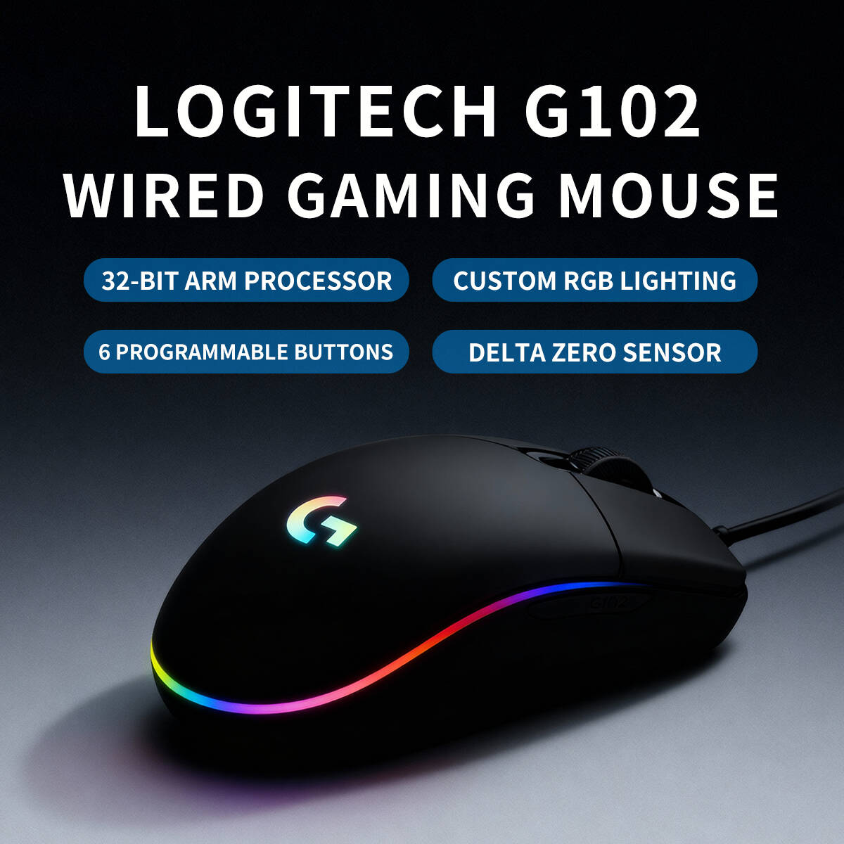 G102 ロジクール G203 RGB ゲーミングマウス、プ - Logitech Mouse G203 のレビューと価格