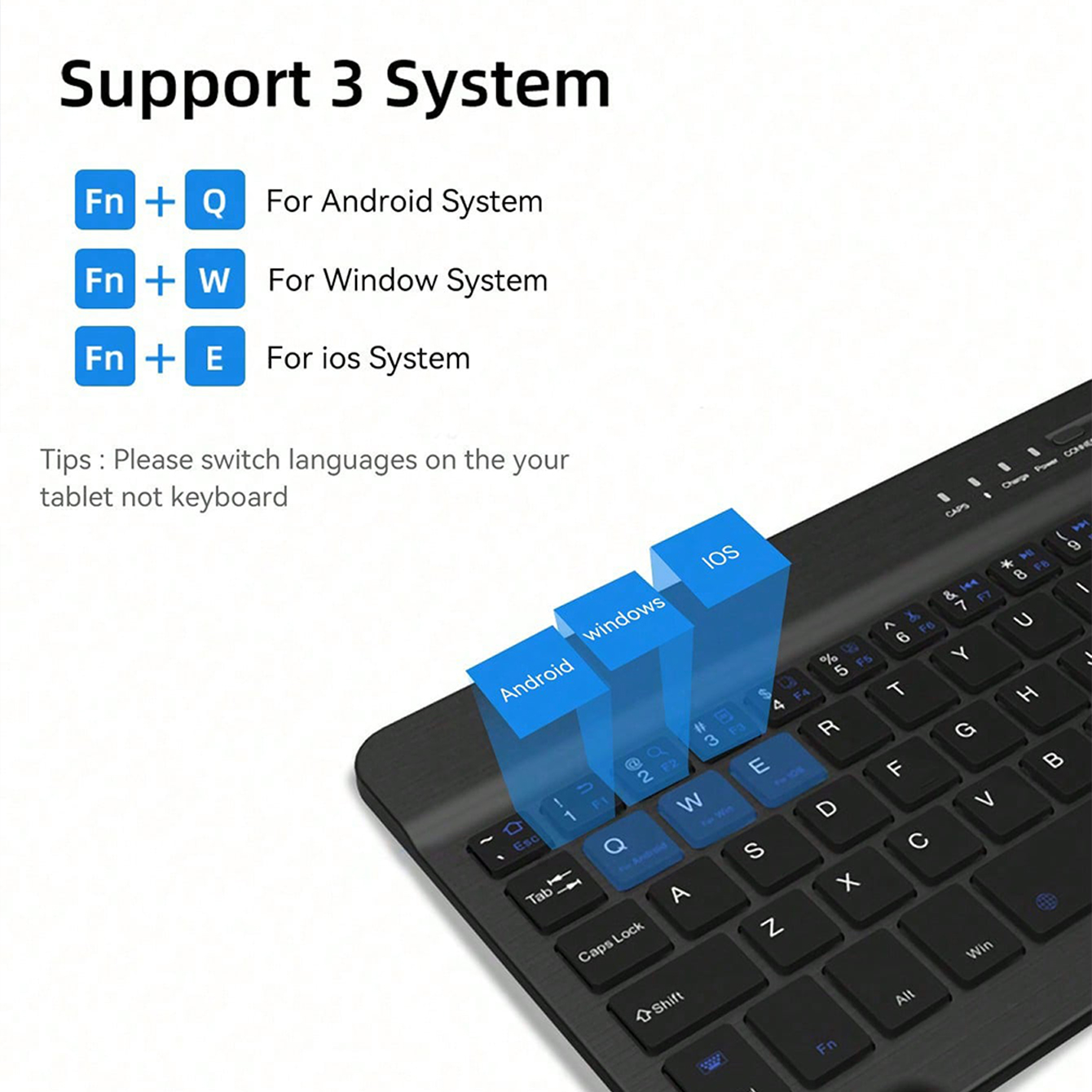 多言語キーボードタブレット Android 2025 iOS - Gaming Keyboard Wireless のレビューと価格