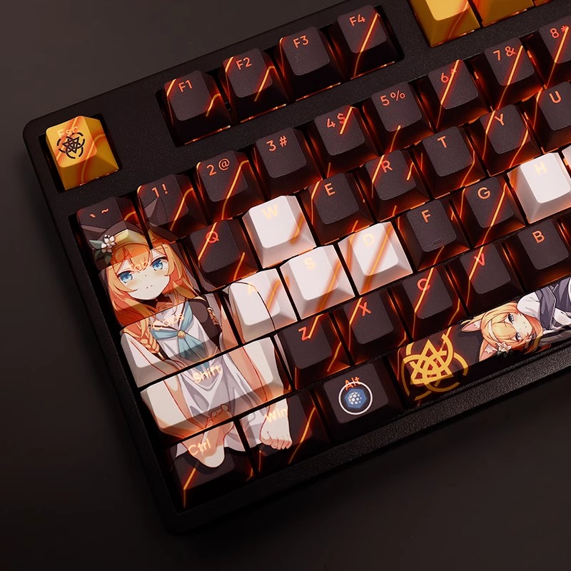 キーボード,ブルーアーカイブ,ロchi,pbt,染料,ベース - Gaming Keyboard Blue のレビューと価格