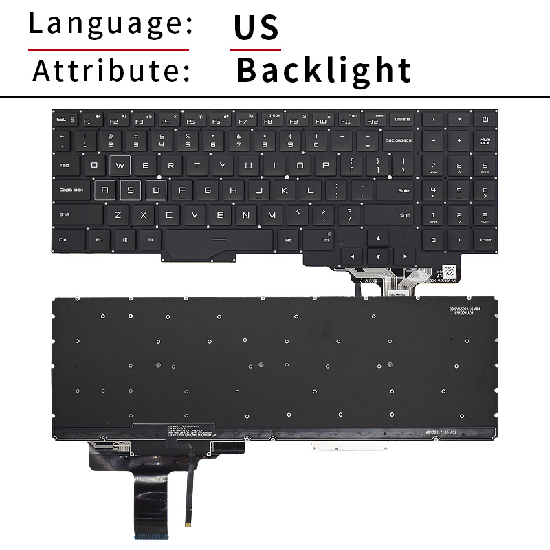 ノートパソコン 英語（US）バックライト ロシア語キーボード - Gaming Keyboard Hp のレビューと価格