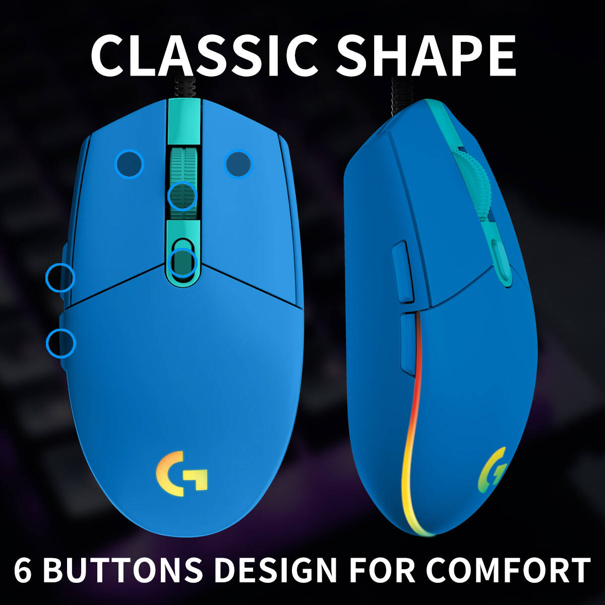 ロジクール G203 有線ゲーミングマウス 人間工学に基づい - Logitech Mouse G203 のレビューと価格
