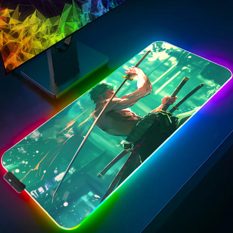 ワンピースゾロマウスパッド RGB ゲームアクセサリー Ga - Gaming Keyboard Noise のレビューと価格