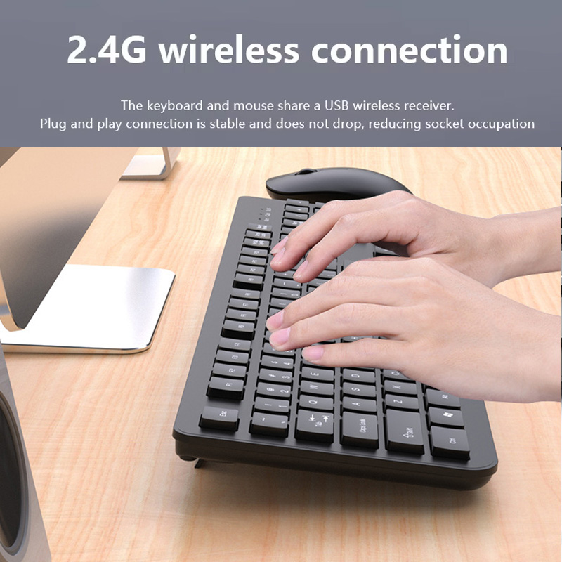 2.4Gワイヤレスキーボードマウスセット 104キー標準キー - Gaming Keyboard Mouse Wireless のレビューと価格