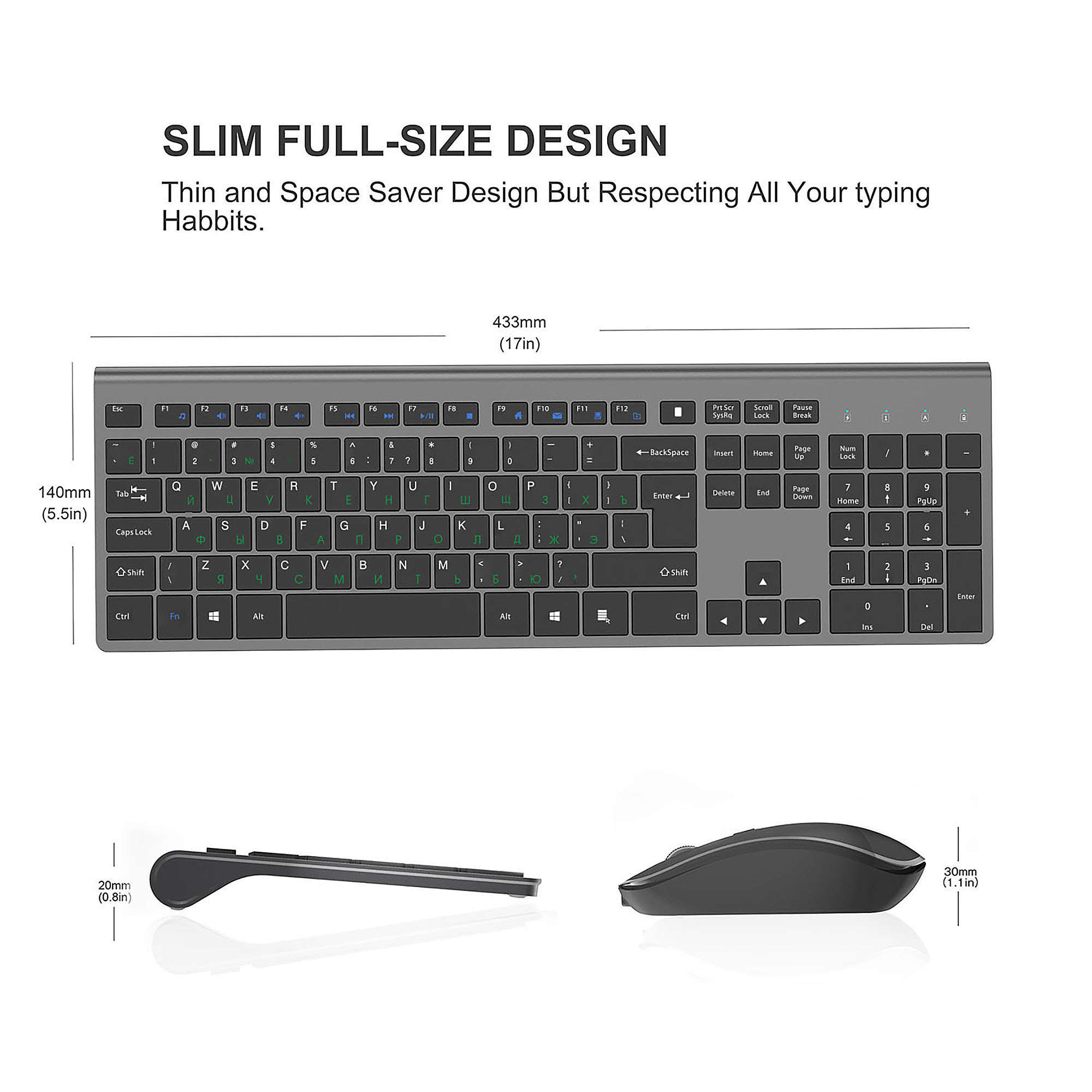 2.4g充電式ワイヤレスキーボードとマウスセット,コンピュー - Gaming Keyboard Mouse Wireless のレビューと価格