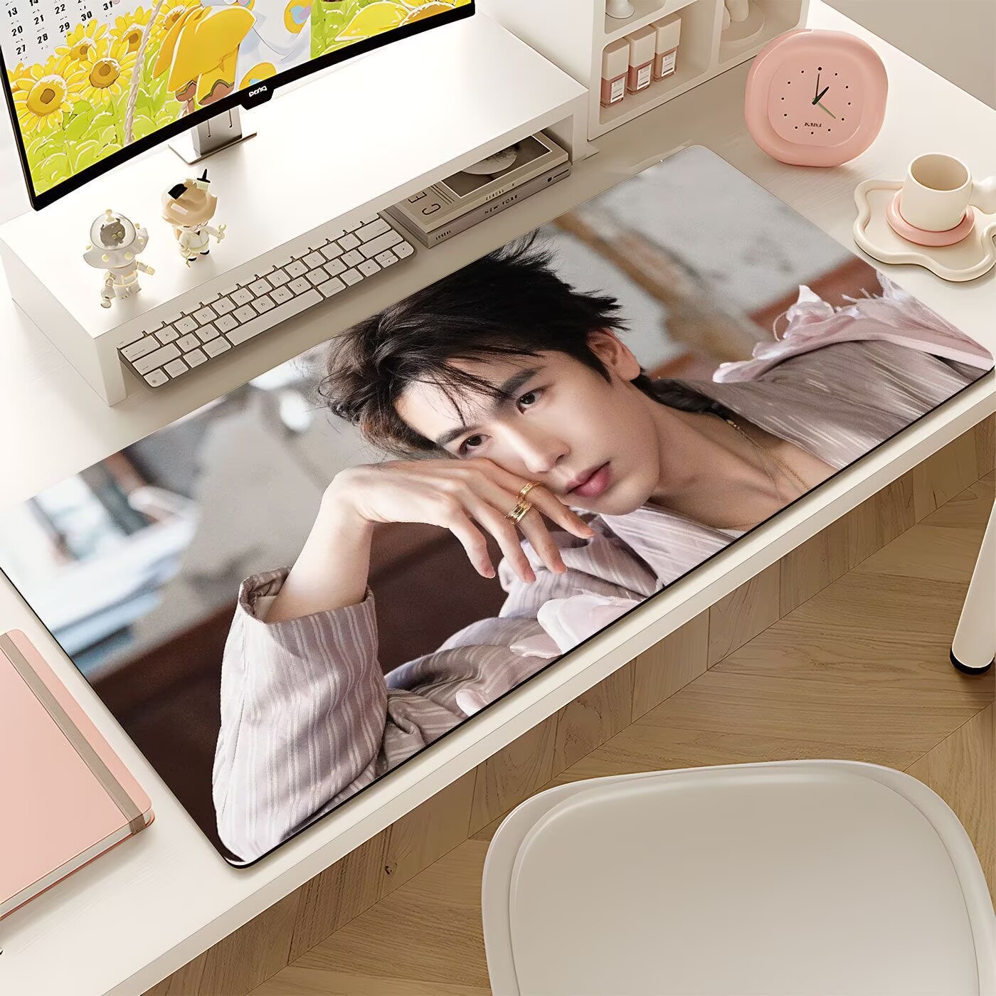 張玲河の特大マウスパッド、有名人小説の男性主人公キーボードパ - Gaming Keyboard And Mouse Pad のレビューと価格
