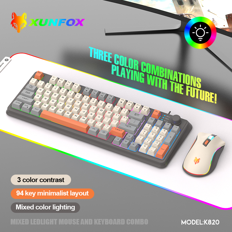 USBケーブル付きキーボードとマウスのセット,照明付き,デス - Gaming Keyboard Mouse Wireless のレビューと価格