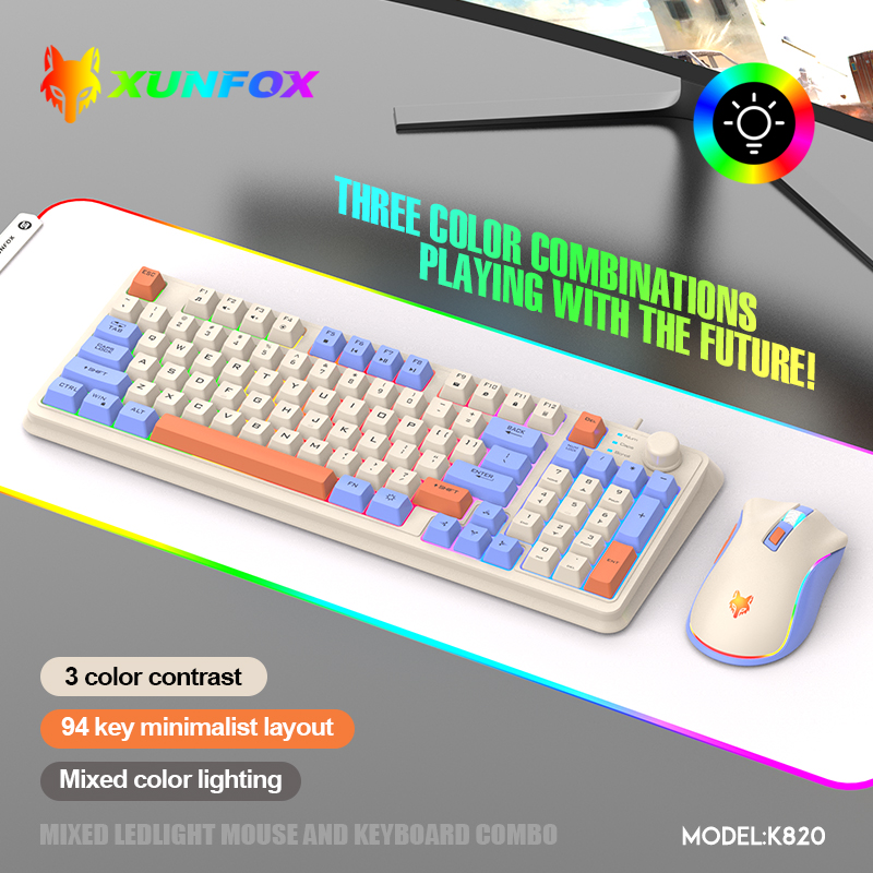 USBケーブル付きキーボードとマウスのセット,照明付き,デス - Gaming Keyboard Mouse Wireless のレビューと価格
