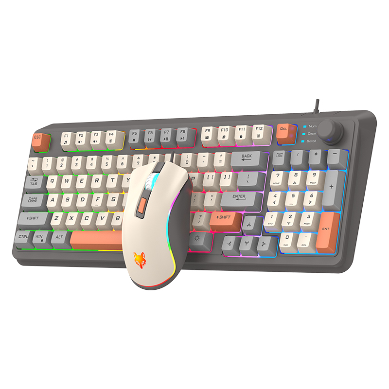 USBケーブル付きキーボードとマウスのセット,照明付き,デス - Gaming Keyboard Mouse Wireless のレビューと価格