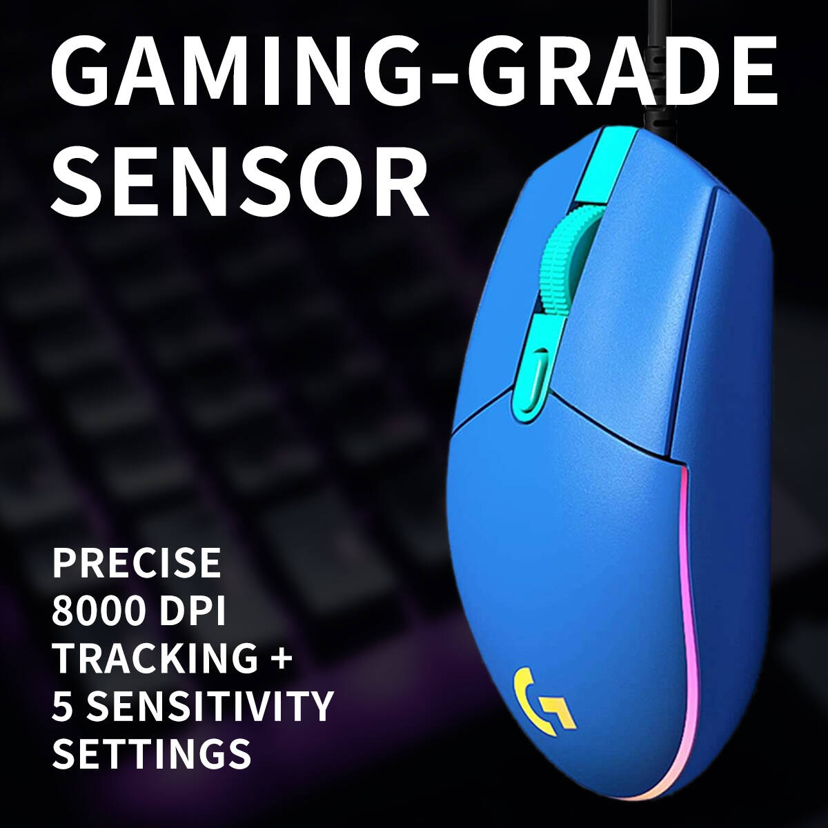 ロジクールG203有線ゲーミングマウス、高速反応ボタン、コン - Logitech Mouse G203 のレビューと価格