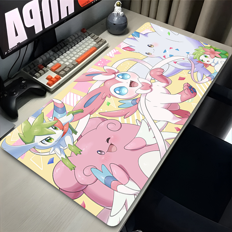 大型ピンクかわいいマウスパッド XXL ゲームコンピュータア - Gaming Keyboard Noise のレビューと価格